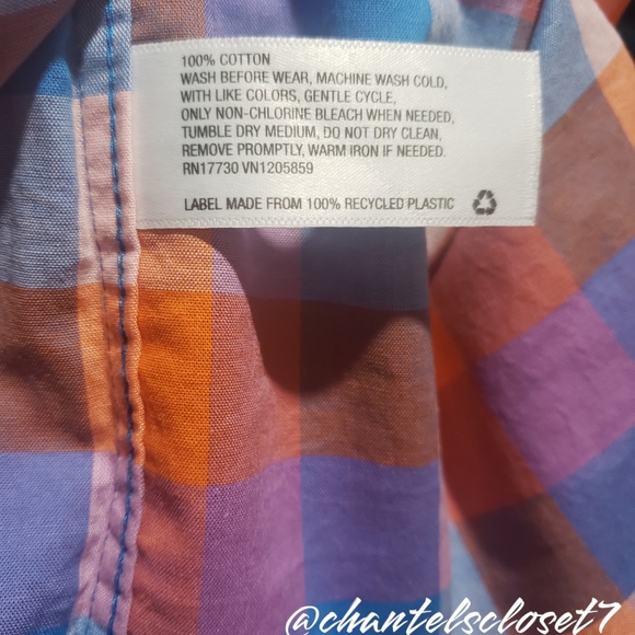 🏷2 For $20!!🏷NWT!! Cat&Jack Brand Plaid Button-Up Long Sleeve Top - Small(6/7) - Picture 9 of 9